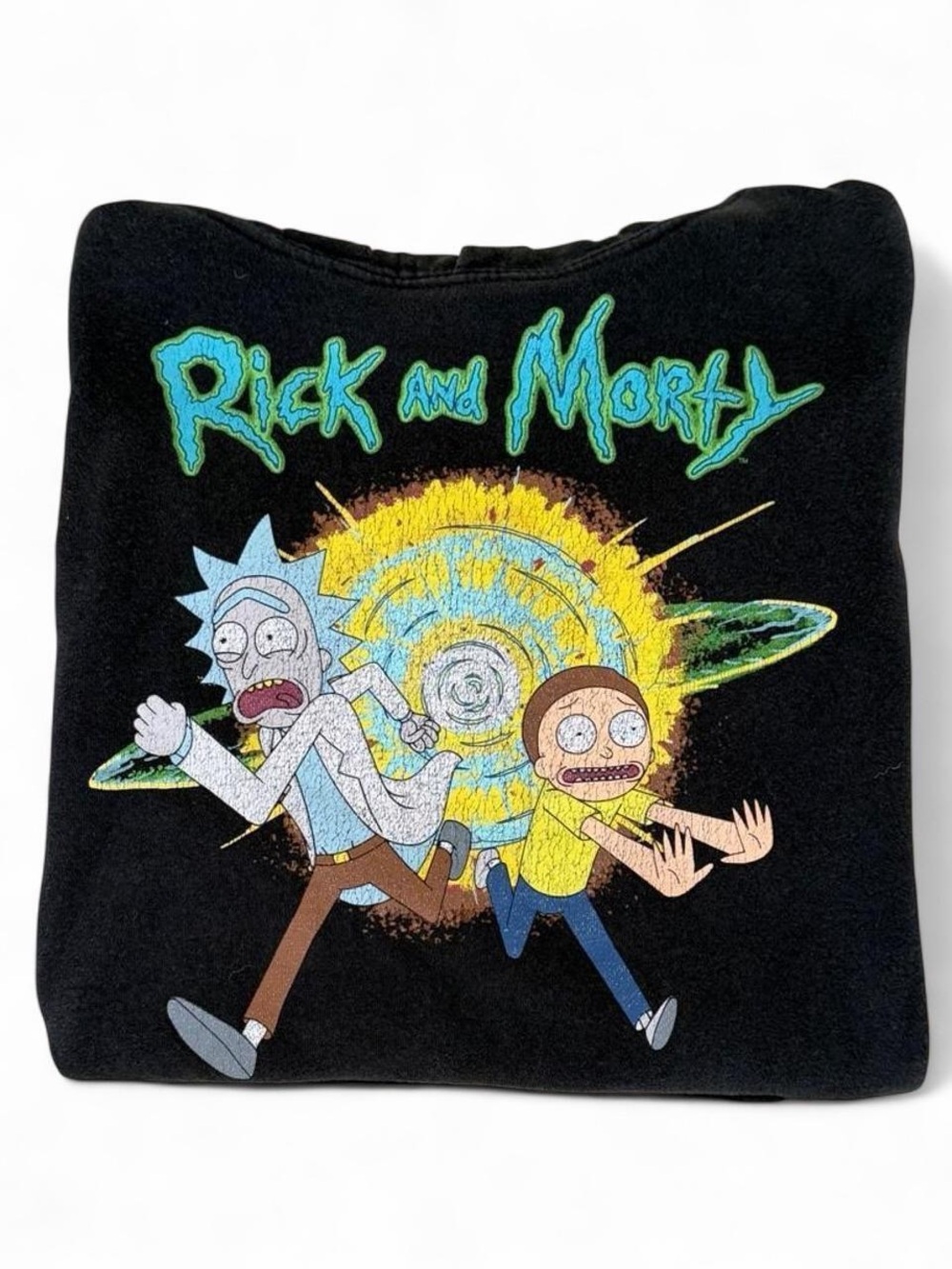 Rick and Morty Graphic Hoodie in Black - Unisex